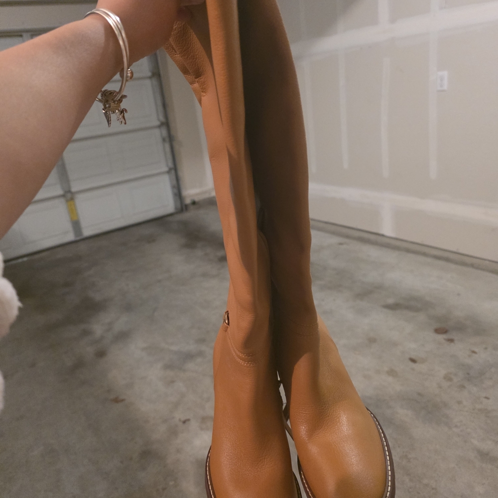 Tan Knee-High Women's Boots